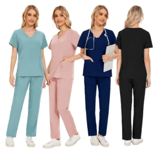 Waterproof Medical Scrub Uniform Set Hospital Apparel