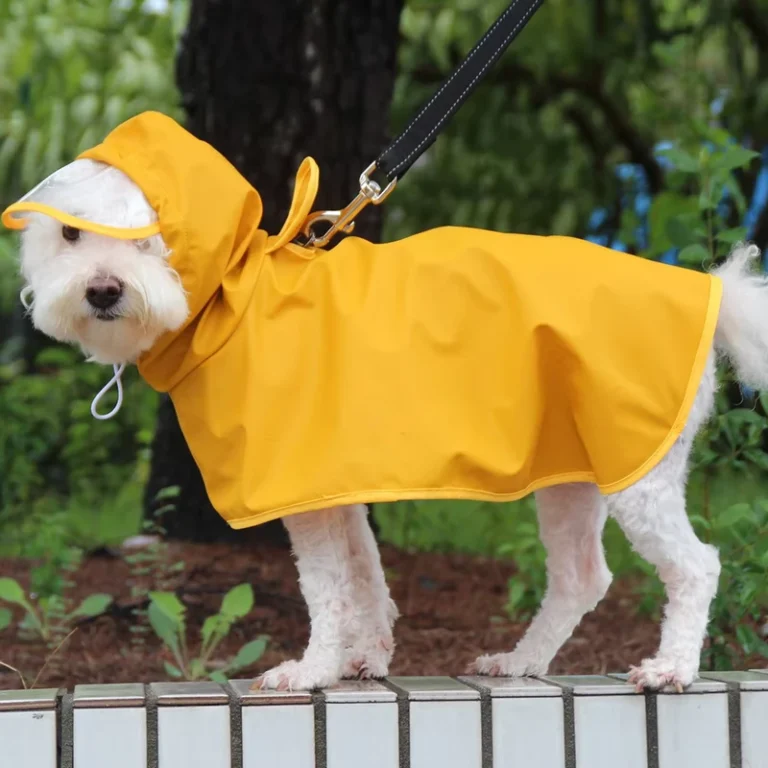 Waterproof-PU-Dog-Raincoat-Large-Dog-Supplies-Classic-Solid-Pattern-Ins-Pet-Clothes-for-Puppy-for-Summer-and-Spring