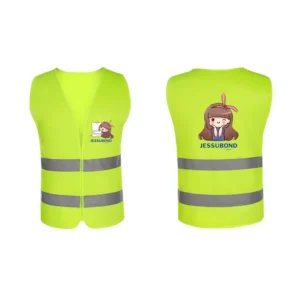 Waterproof Polyester ANSI Class 2 High-Visibility Reflective Safety Vest for Road and Highway Work
