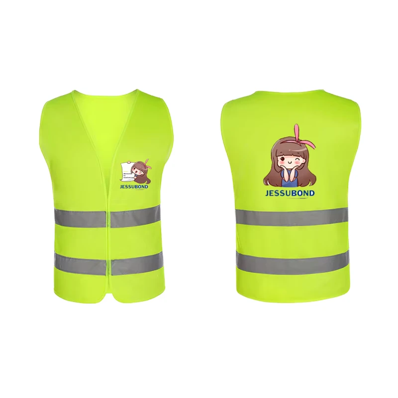 Waterproof Polyester ANSI Class 2 High-Visibility Reflective Safety Vest for Road and Highway Work