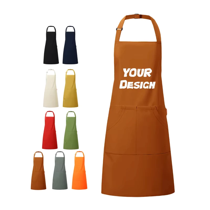Waterproof Polyester Canvas Dishwasher Cleaning Cooking Chef Apron