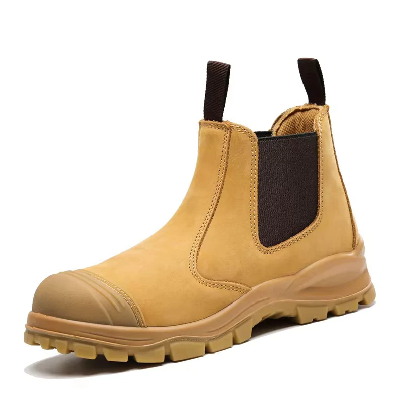 Waterproof Steel Toe Leather Safety Shoes TPU Upper Anti Static Anti Skid Sole Puncture Resistance Factory Work Boots Unisex All