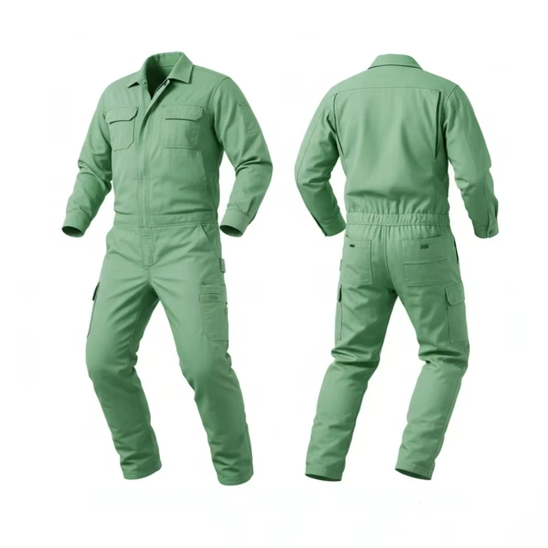 Waterproof Windproof Flame-Retardant Breathable Unisex Reflective Safety Long Sleeve Two Piece Work Coverall Uniform