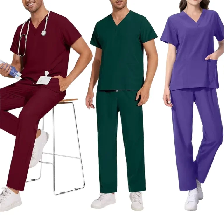Waterproof-Womens-Medical-Scrub-Jacket-and-Uniform-Set-for-Hospital-Nursing