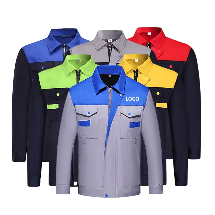Wear-Resistant Multi-Color Work Uniform Set for Construction and Auto Repair