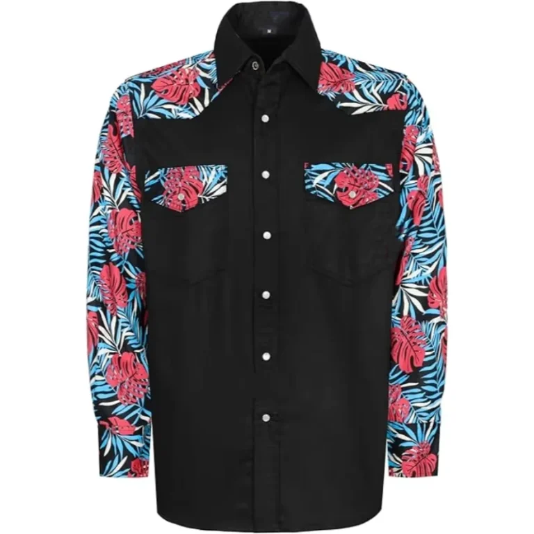 Welding-Flame-Resistant-Clothing-Two-Tone-Solid-Printed-Snap-Closure-FRC-Shirt-6.5OZ-CAT2-NFPA-2112-Standard-ATPV-8