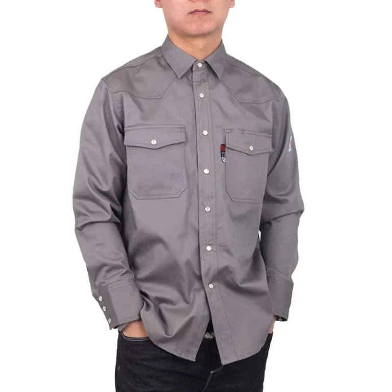 Western-Fire-Resistant-FR-Pearl-Snaps-Long-Sleeve-Welding-Shirt-for-Men