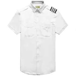 White 100% Cotton Airline Pilot Shirt