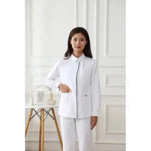White Cotton Polyester Nursing Uniform Hospital Nurse Uniform