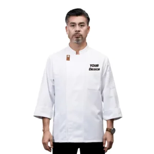 White Long Sleeve Restaurant Kitchen Chef Workwear Jacket