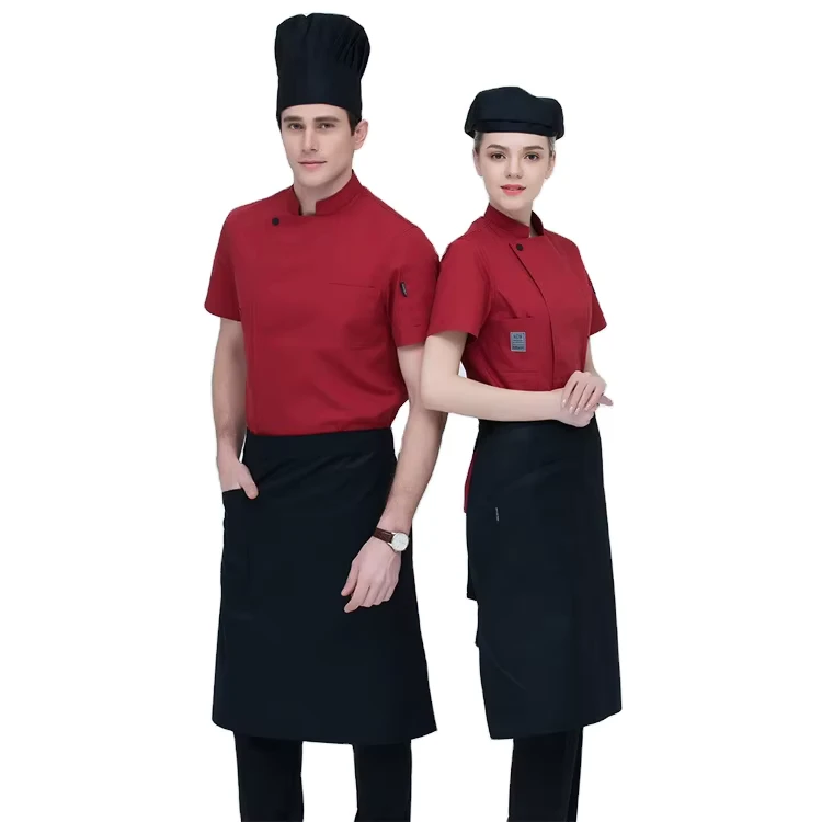 White-Poly-Cotton-Twill-Chef-Coat-for-Hotel-or-Restaurant-Uniform