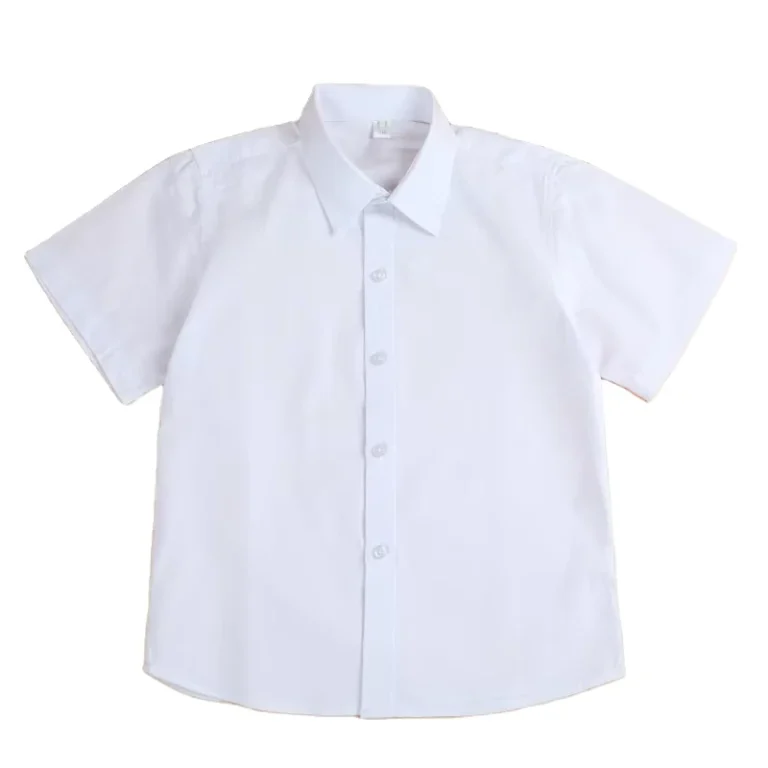 White-Short-Sleeve-School-Uniform-Tops-Summer-Dress-Shirts-for-Boys-and-Girls