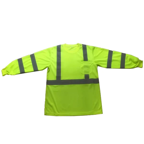 Whole Reflective Security Hi Vis Safety long sleeve T Shirt
