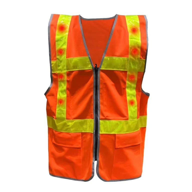 Wholesales-High-Visibility-Lightweight-Safety-Vest-Led-Flashing-Clothing-Working-Vest-Men-Reflective-Vest-with-Led-Lights