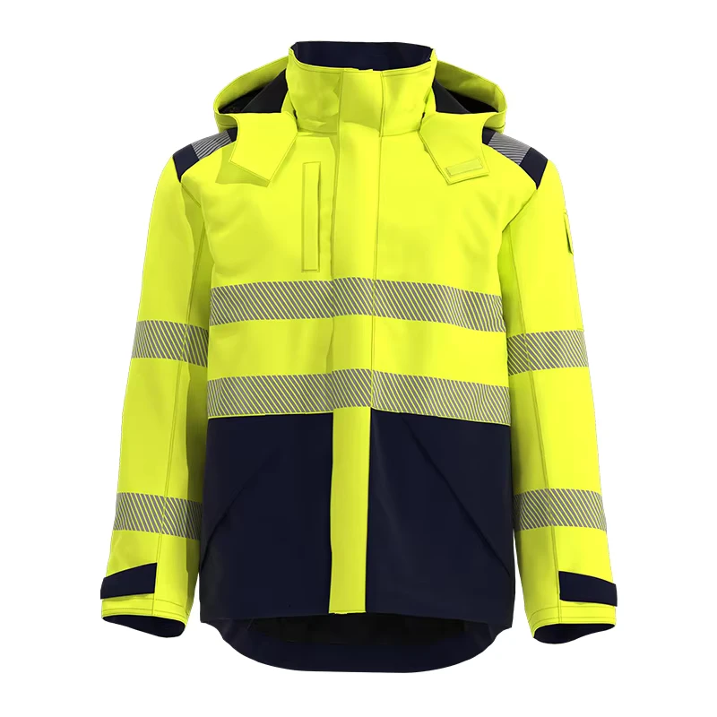 Windproof And Waterproof High Visibility Jackets With Reflective Tape