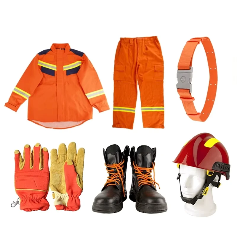 Windproof Fire Emergency Rescue Workwear Firefighter Suit