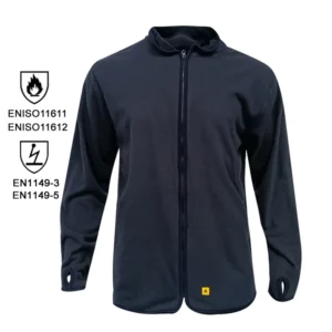 Windproof Men Fleece FR Working Jacket