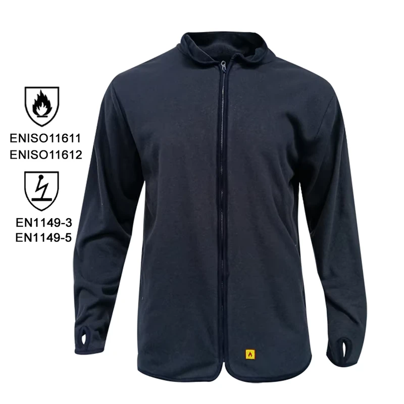 Windproof Men Fleece FR Working Jacket