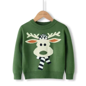 Winter Boys’ and Girls’ Christmas Pullover Sweater