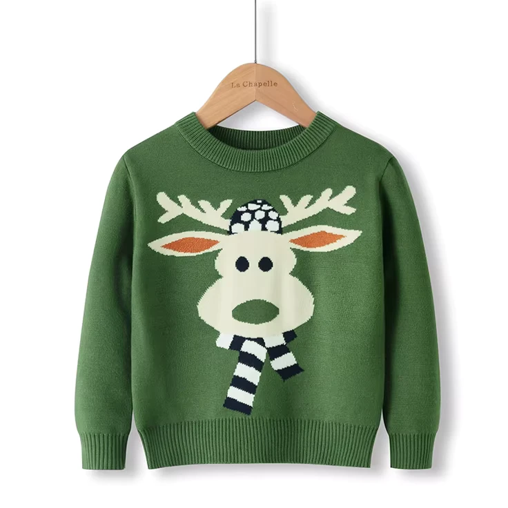 Winter Boys' and Girls' Christmas Pullover Sweater