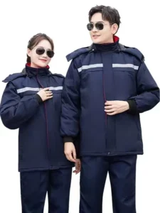 Winter Cotton-padded Workwear Thickened Cold-proof Cotton Jacket for Outdoor Duty Patrol and Cold Storage Work