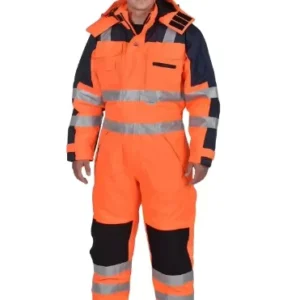 Winter Coverall Hi Vis Reflective Workwear Windproof Uniforms Construction Workwear