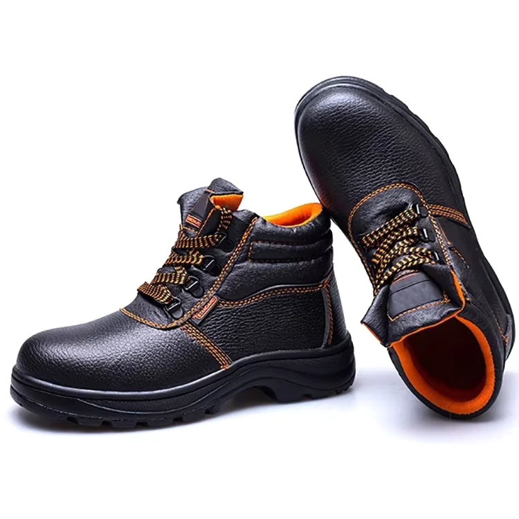 Winter High Steel-Toe Safety Shoes Anti-Puncture Anti-Slip Breathable Lightweight Work Shoes for Industrial Construction Factory