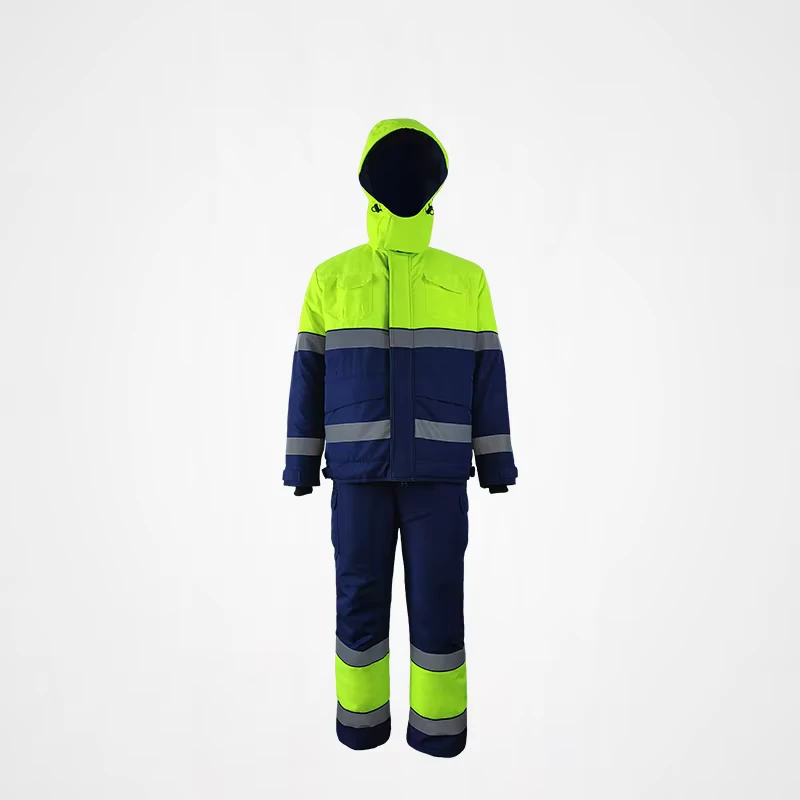 Winter High Visibility Fluorescent Stretch Unisex Clothing Suit for Work