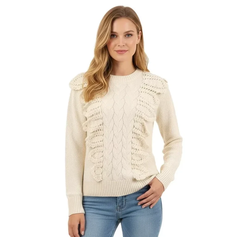 Winter-Knitting-Lace-Womens-Sweater-Small-Fragrance-Casual-Handmade-Twisted-Rope-Long-Sleeve-Pit-Knit-Pullover-Sweater
