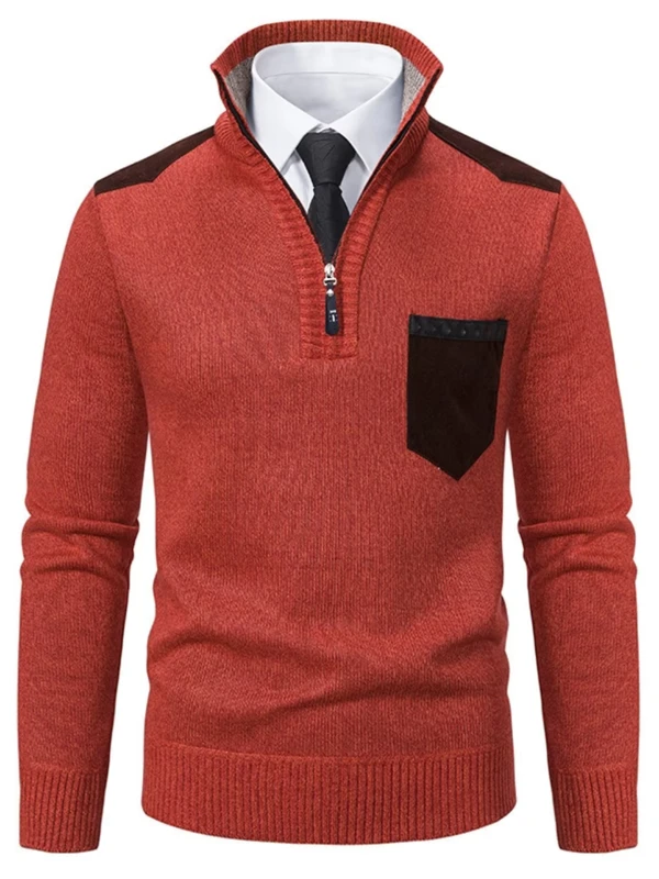 Winter-Mens-Stand-Collar-Thickened-Sweater-Pullover-Knitwear-Plus-Size-Half-Zip-Knit-Top-for-Men