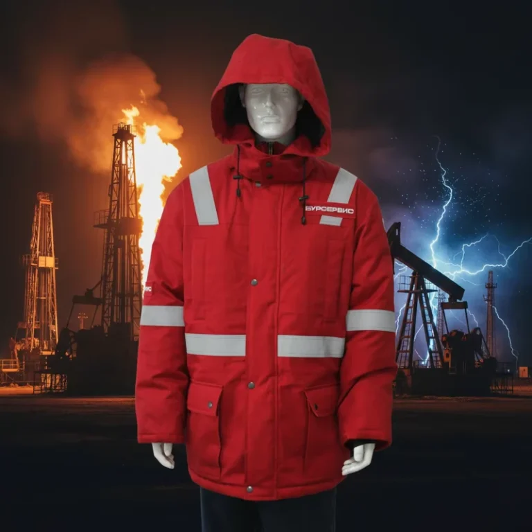 Winter-NFPA-2112-Red-Working-Safety-FR-Coverall-Oeko-Tex-Certified-Windproof-Breathable