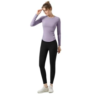 Winter Pilates Long Sleeve T Shirt Stunning Training Wear Pilates & Yoga Set Fitness Top Nylon
