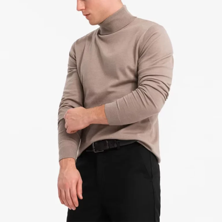 Winter-Senior-Knitted-Breathable-Front-Logo-Sweater-Mens-Positive-Shoulder-Fine-Ribbed-Thin-Section-Pullover-Custom