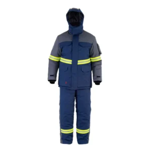 Winter Thick Workwear Set Men Warm Jacket and Pants Oil Proof and Wind Resistant Work Uniform