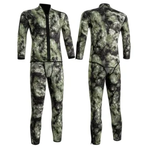 Winter Wader Long Style Spearfishing Open Cell Wetsuit Front Zipper Waterproof Neoprene Fishing Suit