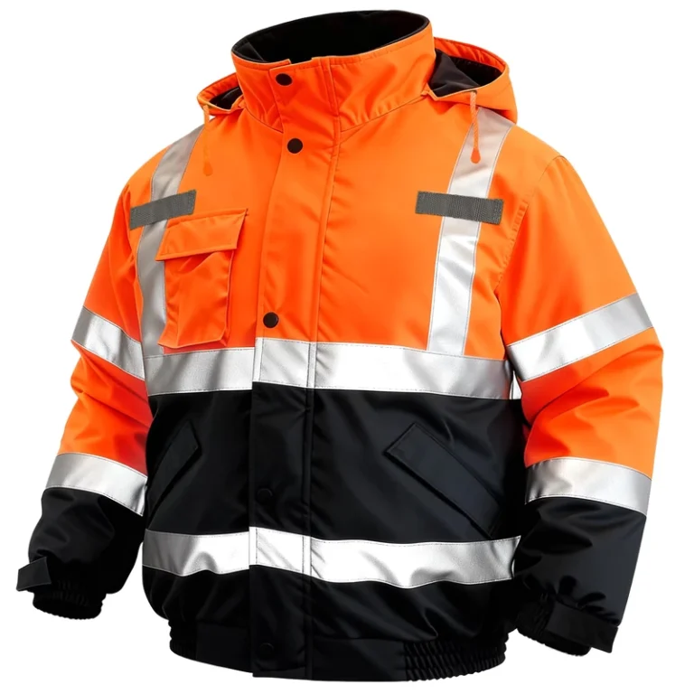 Winter-Warm-Fleece-Custom-Logo-Construction-Hi-Vis-Work-Hoodie-Workwear-Worker-Coat-High-Visibility-Reflective-Safety-Jacket