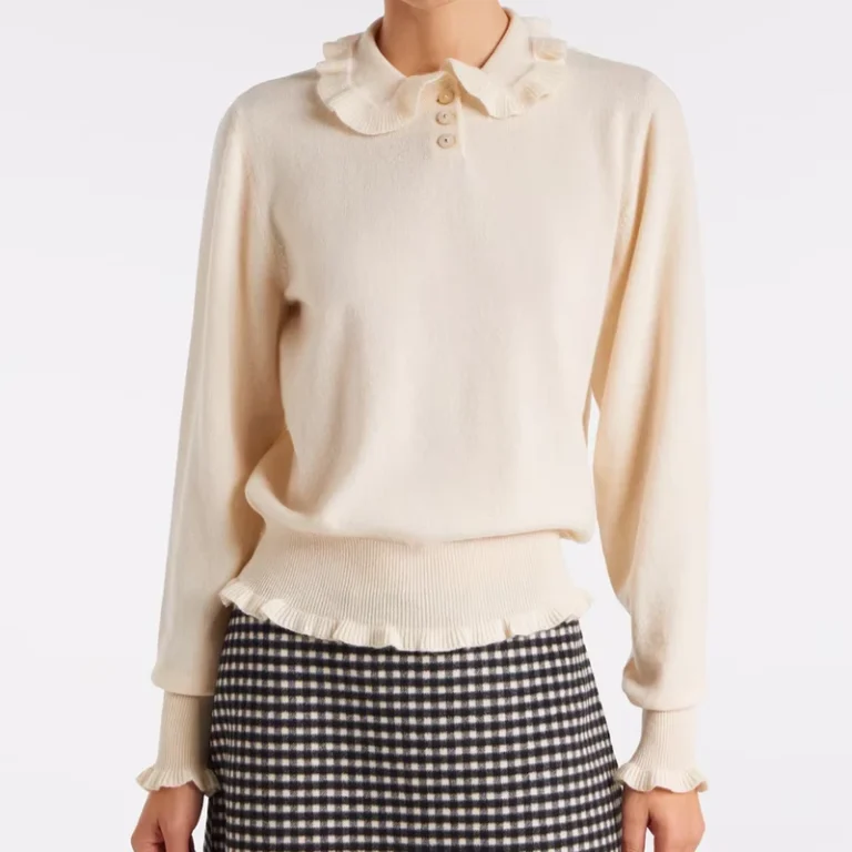 Wisrise-OEM-Custom-Elegant-Sweet-Ruffled-Collar-Frilled-Trim-Slim-Fit-Knit-Sweater-Top