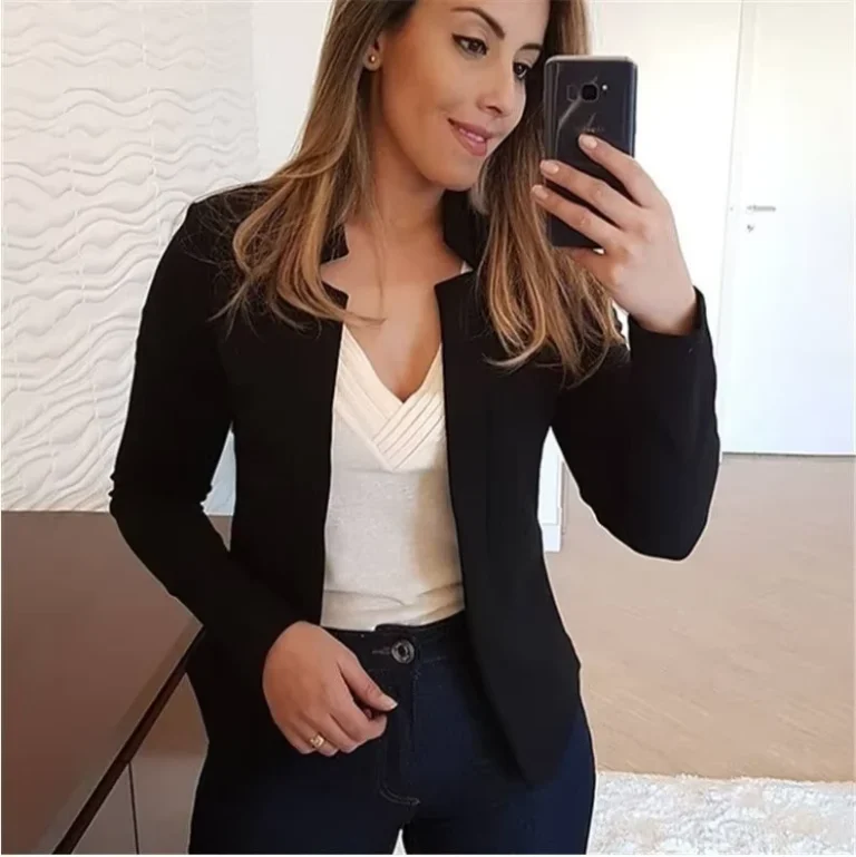 Women-Blazer-Thin-Long-Sleeve-Solid-Color-Office-Lady-Suit-Coat-Basic-Autumn-Chaquetas-Mujer