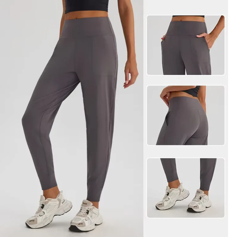 Women-High-Waist-Tapered-Jogger-Pants-Ankle-Cuffs-Side-Pockets-Quick-Dry-Breathable-Casual-Workout-Lounge-Sweatpants