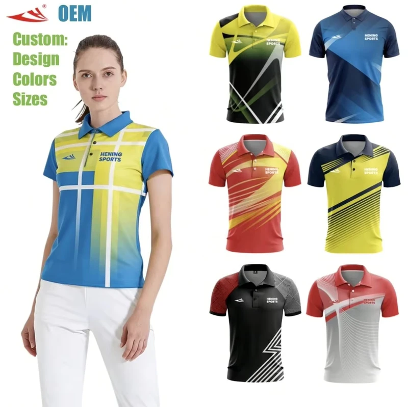 Women's 100% Polyester Jersey Restaurant Work Polo Shirt Blank Sportswear