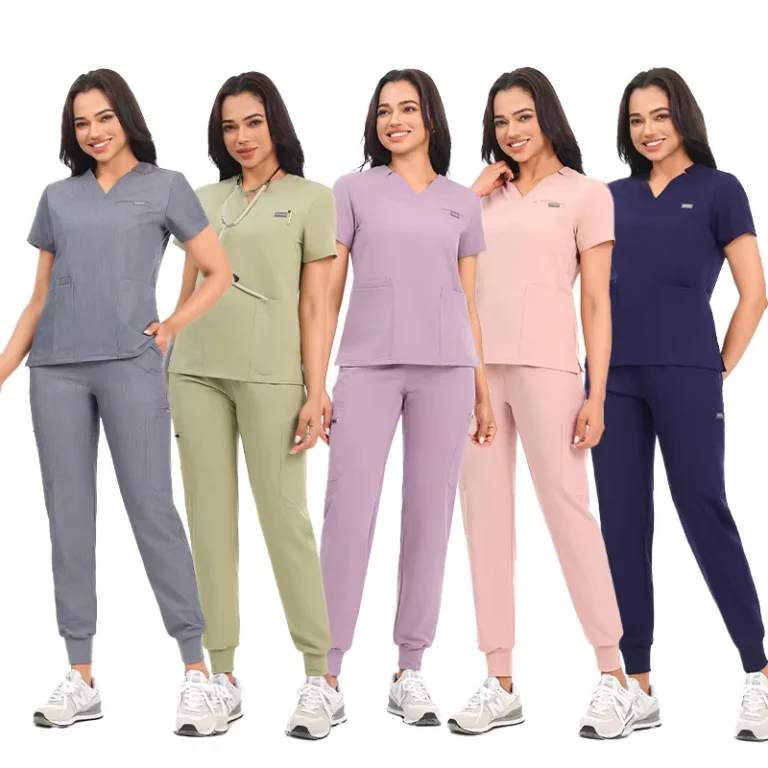 Womens-12-Pocket-Medical-Jogger-Scrub-Sets-for-Nursing-Dental-and-Hospital-Use