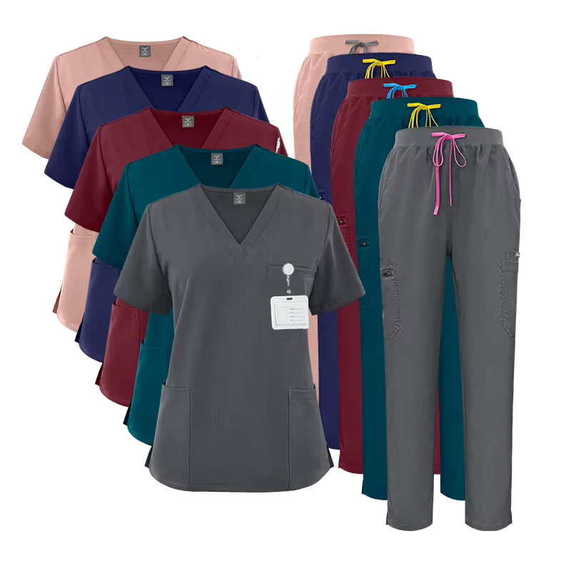 Women's 3-in-1 Medical Scrub Set with Jacket