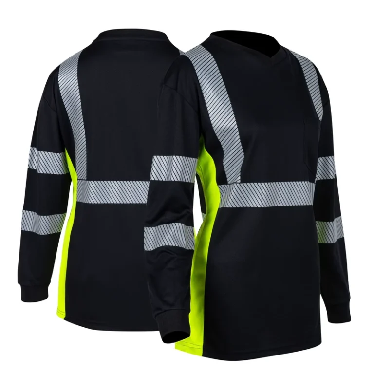 Womens-ANSI-Class-3-High-Visibility-Safety-Shirt-Long-Sleeve-with-Pocket-Custom-Logo-Option-Polyester-Material