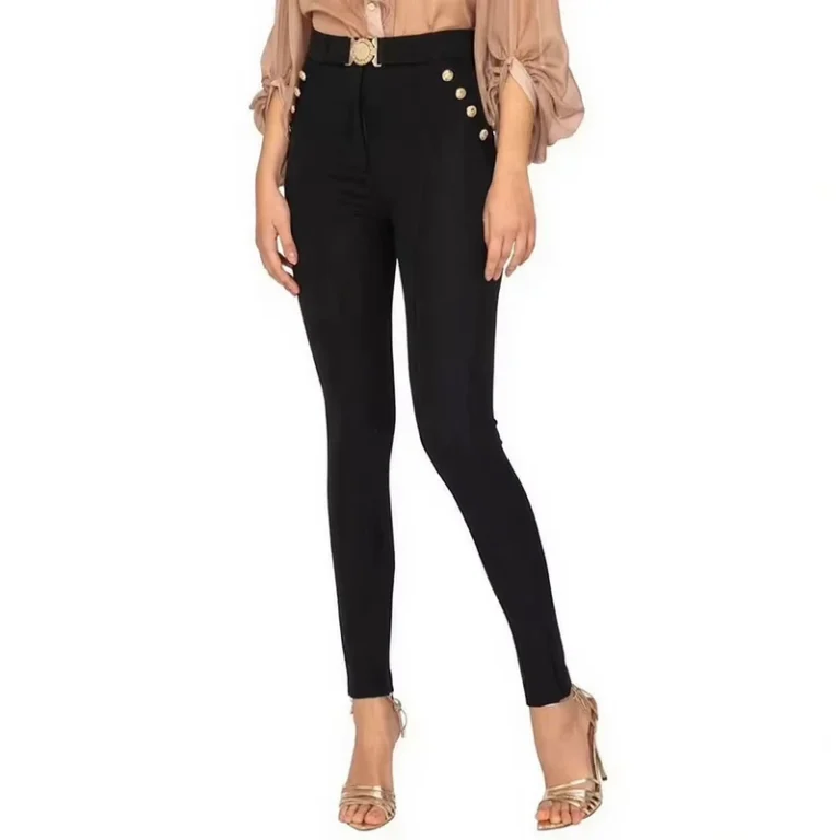 Womens-Comfortable-Casual-Pants-with-Tapered-Legs-Buttons-for-Spring-and-Autumn-Commuting