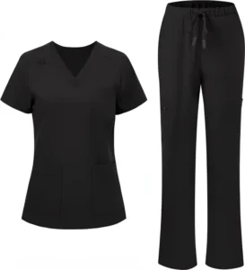 Women’s Cotton Medical Scrubs Set Hospital Nurse Uniforms Waterproof Medical Uniform Set