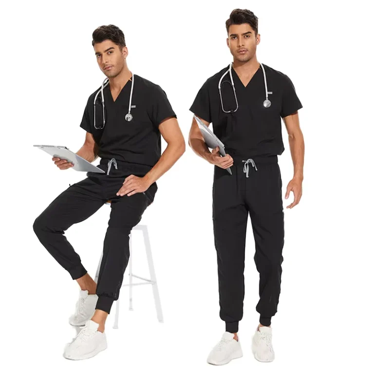 Womens-Hospital-Nurse-Scrub-Uniform-Set