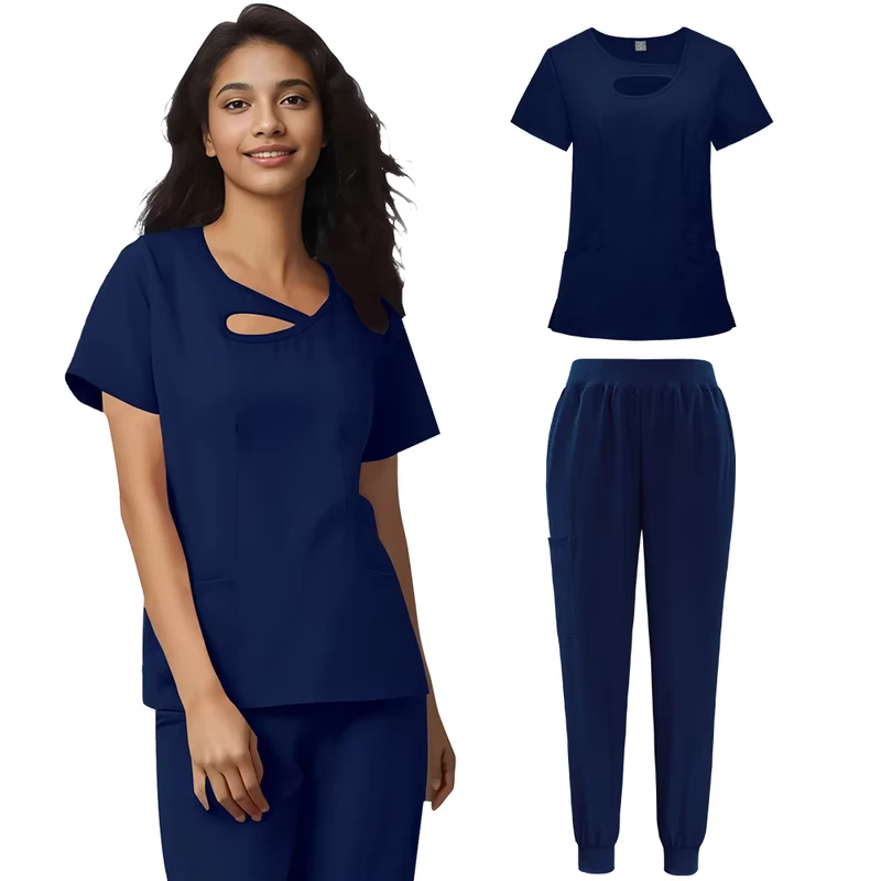 Women’s Islamic Waterproof Medical Scrub Uniform Set for Hospital and Nursing Use