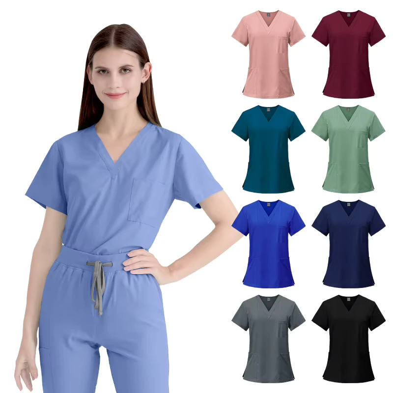 Women's Jogger Scrub Uniform Set Medical Nursing Hospital