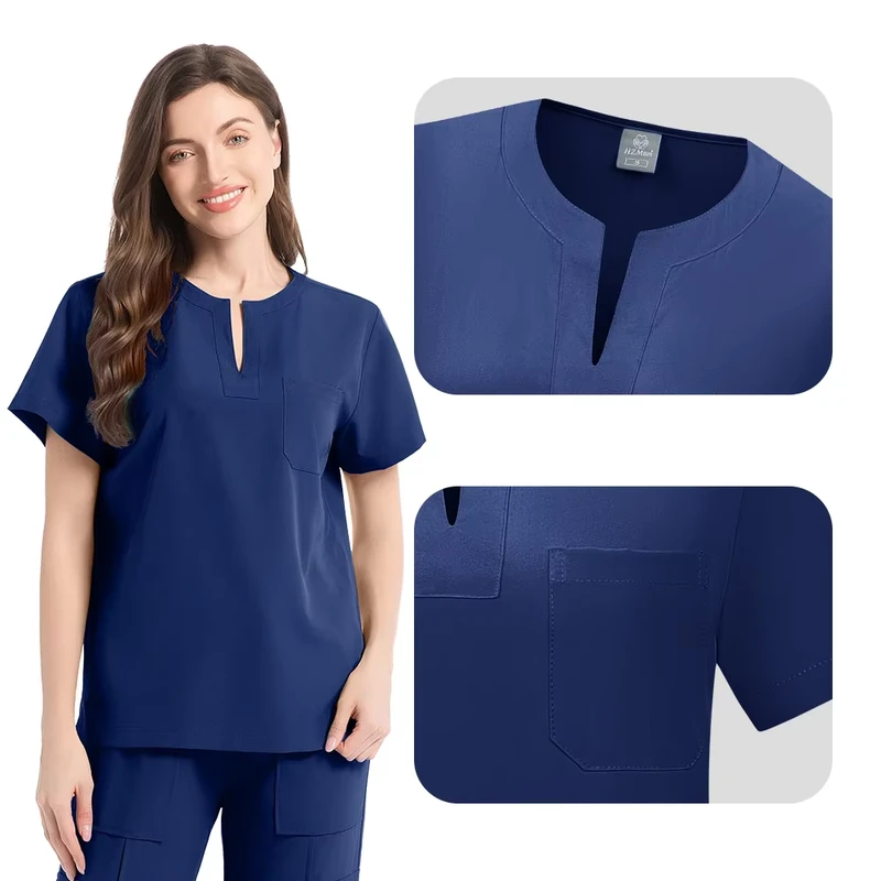 Women's Laboratory Clinic Therapy Medical Pet Hospital Nurse Doctor Scrub Set