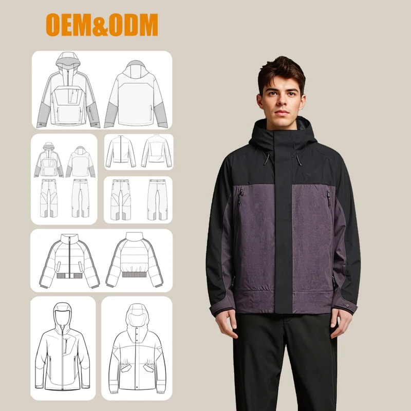 Women's Lightweight Ski Jacket Waterproof Windproof for OEM